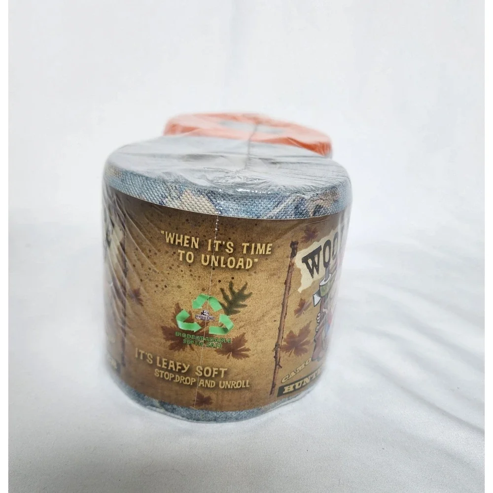 Buck Schitz Rivers Edge Camo & Hunters Orange 2 Pack Woods Wipe Toilet Paper New